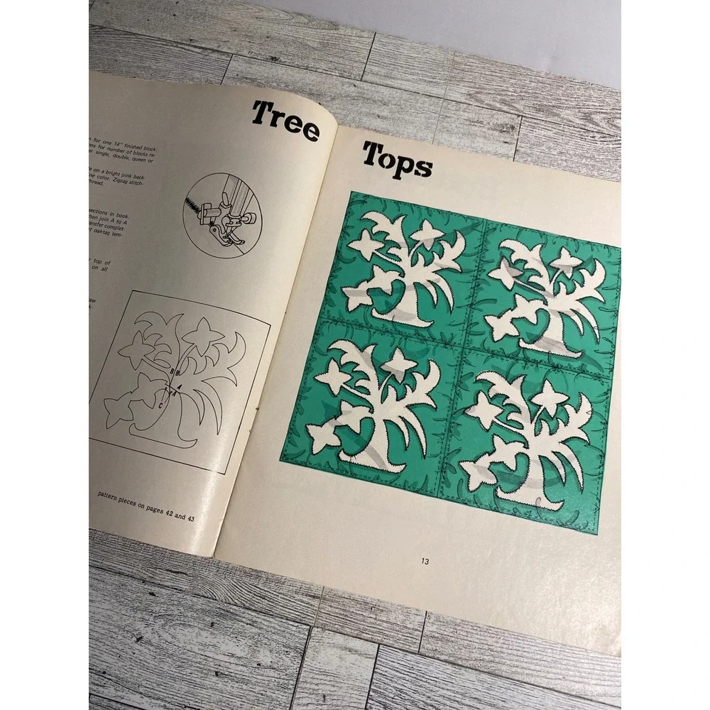 14‎ Quick Machine Quilts Stearns & Foster 1970s Vintage Pattern Book
